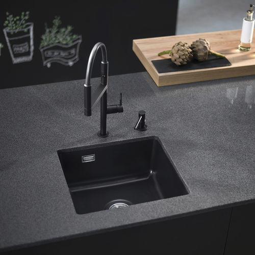 Einbeckenspüle - Mera 42 U - systemceram GmbH & Co. KG - ohne Abtropffläche / Keramik / Unterbau