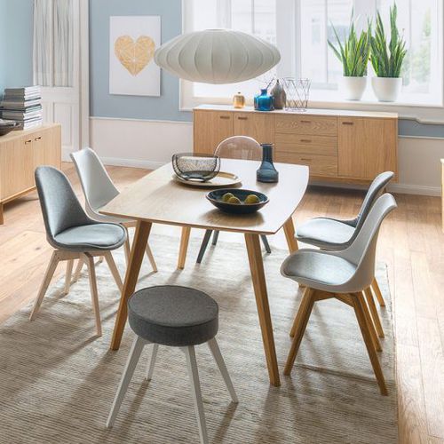 Esstisch / skandinavisches Design - BESS : 2180 - Tenzo AB - Eiche / lackiertes Holz / rechteckig