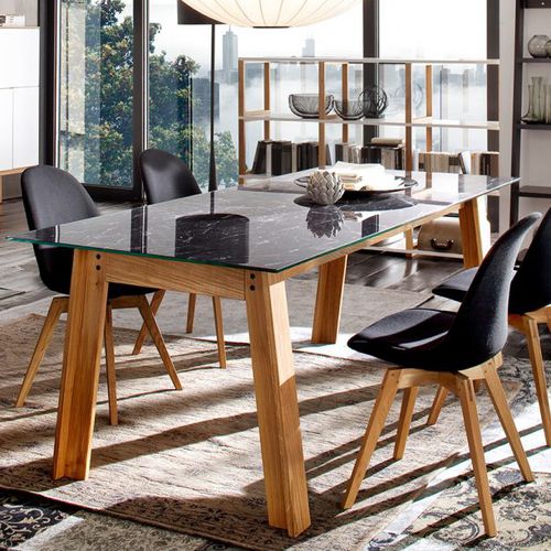 Moderner Esstisch - D-BAR - Tenzo AB - Eiche / Glas / Laminat