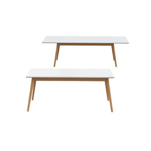 Tisch / skandinavisches Design - DOT : 1682 - Tenzo AB - Eiche / rechteckig / ausziehbar