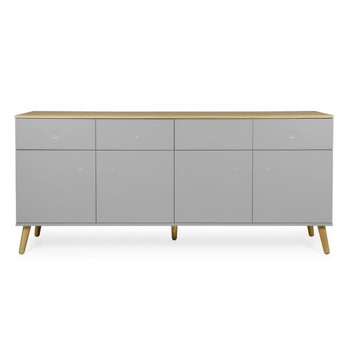 Sideboard / skandinavisches Design - DOT : 1678 - Tenzo AB - Eiche / weiß / grau