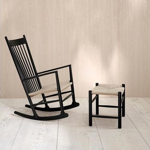 Moderner Sessel - J16  - Fredericia Furniture - Kordel / Eiche / Nussbaum