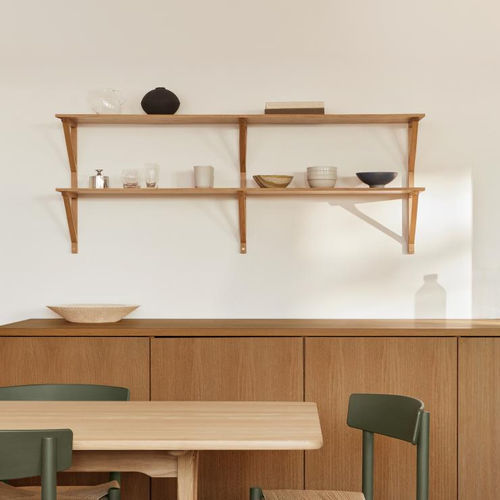 Wandmontiertes Regal - BM29 - Fredericia Furniture - modern / Eiche / Nussbaum