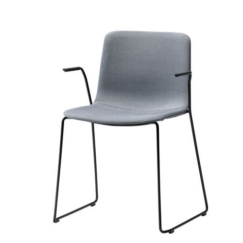 Moderner Stuhl - PATO - Fredericia Furniture - für den Innenraum / Stoff / Leder