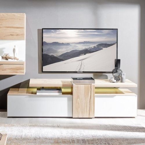 Modernes Multimedia-Möbel - V-Alpin - Voglauer Möbelwerk Gschwandtner & Zwilling GmbH & Co. KG - mit Schubladen / mit Regal / lowboard