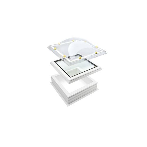 Glaslichtkuppel - IDOME ™ - SKYLUX - gebogen / für Dachterrasse / transparent