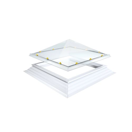 Glaslichtkuppel - PYRAMID: PMMA - SKYLUX - Acryl / gebogen / für Dachterrasse