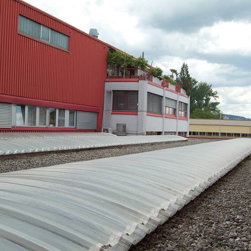 Kunststoffdach - CINTRALUX PRV 1200 JOULE - SKYLUX - Well / gebogen / mit UV-Schutz