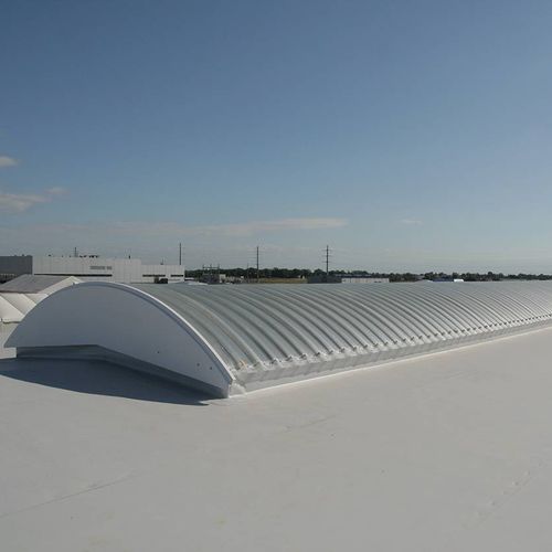 Kunststoffdach - CINTRALUX PRV - SKYLUX - Well / gebogen / mit UV-Schutz