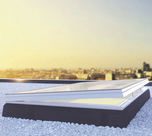 Oberlicht für Dach - IWINDOW2 ™ - SKYLUX - mit Aufsatzkranz / Glas