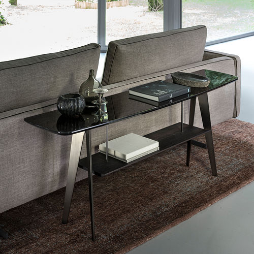 Moderner Konsolentisch - DOWNTOWN - arketipo - Eiche / Sucupira / Metall