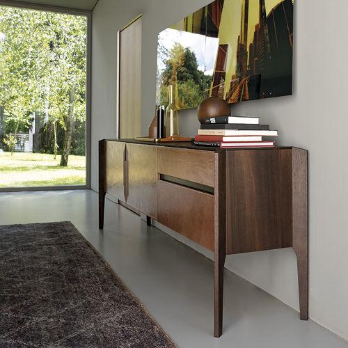 Modernes Sideboard - GLORY - arketipo - Eiche / Sucupira / Metall