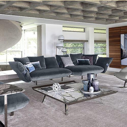 Modulsofa - SMOOTH OPERATOR - arketipo - modern / Stoff / Leder