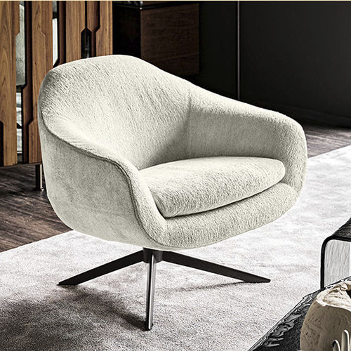 Moderner Sessel - BOND - arketipo - Stoff / Metall / mit abnehmbarem Kissen