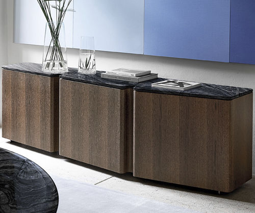 Modernes Sideboard - BOLIDE - arketipo - Eiche / MDF / Sucupira