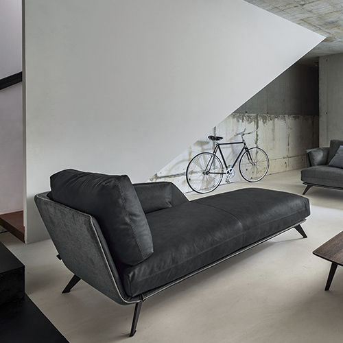 Moderne Récamiere - MORRISON - arketipo - Stoff / Leder / Metall