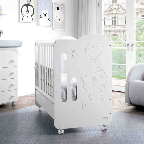 Modernes Babybett - GLOBITO - micuna - mit Rollen / für Kinder (Unisex) / Buche