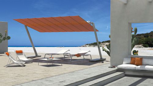 Schwenkbarer Sonnenschirm - FLEXY ZEN - FIM - Stoff / Aluminium / für Gewerbegebrauch