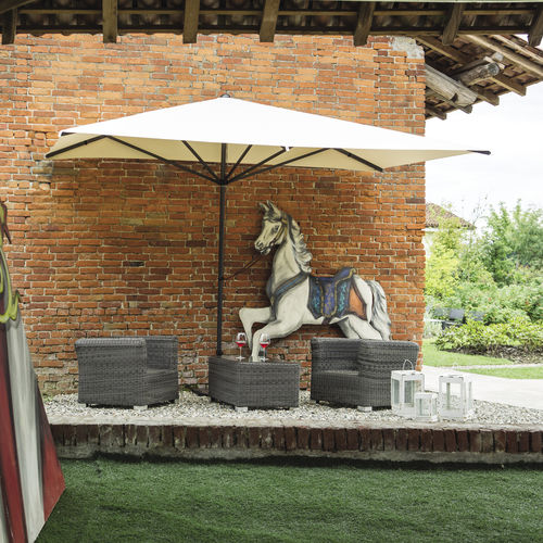 Ampelsonnenschirm - WALL - FIM - Aluminium / Stoff / Contract