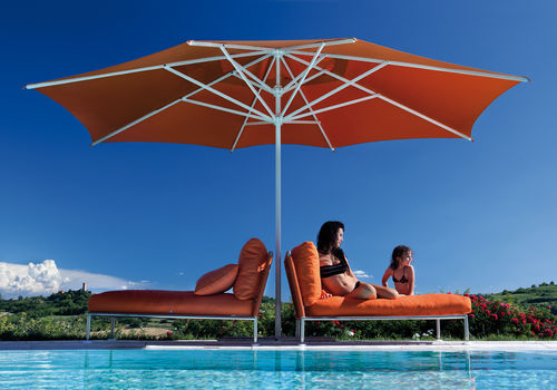Runder Sonnenschirm - REFLEX TELESCOPICO - FIM - Aluminium / Stoff / für Restaurants