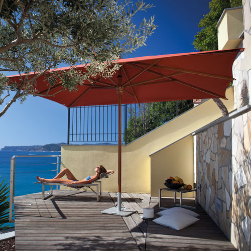 Rechteckiger Sonnenschirm - LIPARI - FIM - Holz / Stoff / für Restaurants