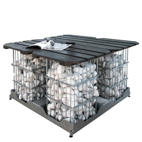 Sonnenschirmständer / verzinkter Stahl - MULTICUBE - CARAVITA - Holz