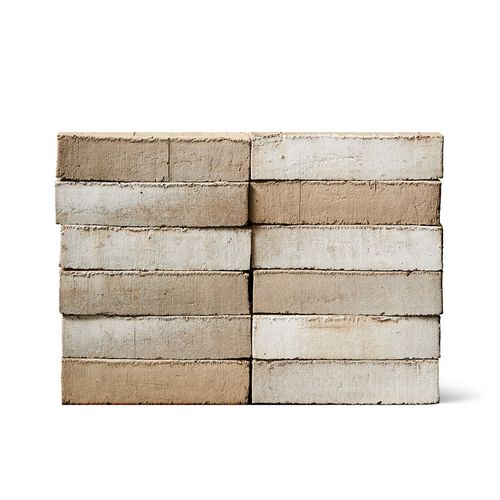 Ziegel für Fassaden - 2.1.35 WHITE BONASUS - Egernsunder Ziegel GmbH  - Massiv / Relief