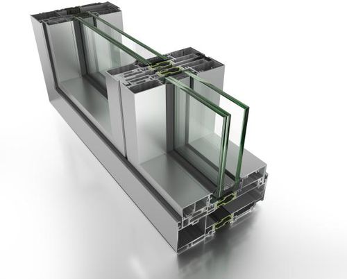 Paneel-Vorhangfassade - E86 - ETEM  - aus Metall und Glas / hochwiderstandsfähig / transparent