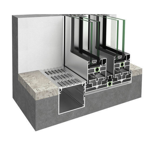 Metallschiebesystem - ES64 - ETEM  - für Fenster / wandmontiert / für Privatgebrauch