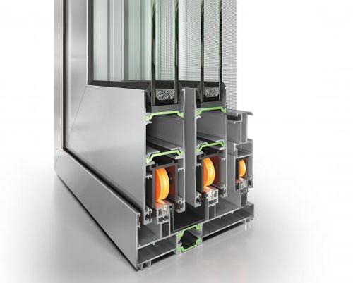 Aluminium-Schiebesystem - ES38 - ETEM  - Tür / für Fenster / Thermo