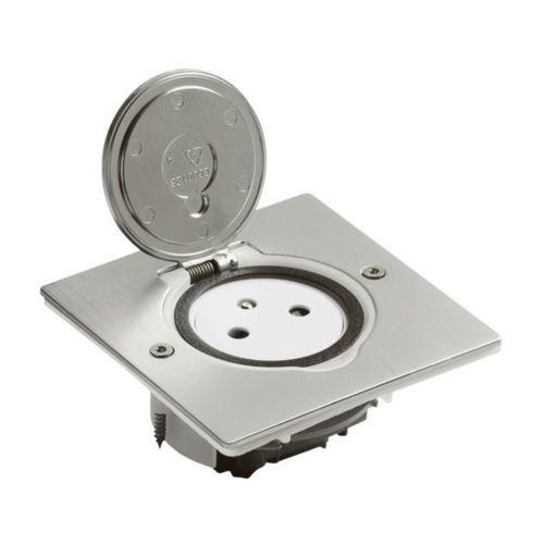 Tischsteckdose - 0 897 60 - LEGRAND - bodenstehend / Aufputz / Edelstahl