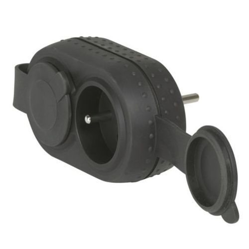 Doppelte Steckdose - 0 504 70 - LEGRAND - wetterbeständig / Gummi / Industrie