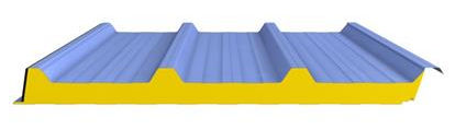 Sandwichpaneel für Dach - FISCHERTHERM DL 80 - Fischer Profil GmbH  - einseitig metallbeschichtet / PUR-Kern
