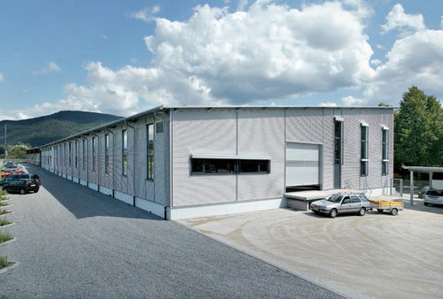 Sandwichpaneel für Fassaden - FISCHERTHERM WL 80 - Fischer Profil GmbH  - einseitig metallbeschichtet / Kern aus Polyurethanschaum