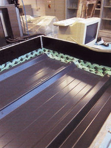 Sandwichpaneel für Dach - FISCHERTHERM DL 100 - Fischer Profil GmbH  - einseitig metallbeschichtet / PUR-Kern