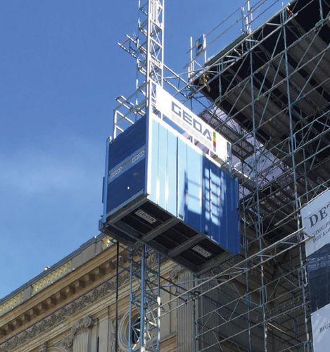 Lastenaufzug für schwere Lasten - MULTILIFT P22 - GEDA GmbH - für Baustellen / für Gebäude
