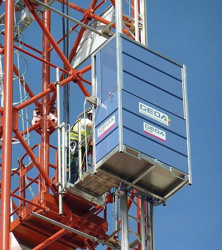 Lastenaufzug für Baustellen - 2 PK - GEDA GmbH
