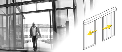 Eingangstür - Design (SLX)  - Gilgen Door Systems AG  - Stahl / Schiebe / Glas