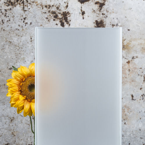 Lichtdurchlässiges Profilglas - LINIT EcoGlass magico, S - Glasfabrik Lamberts GmbH & Co. KG  - sandgestrahlt / für Innenausbau / für Fassaden