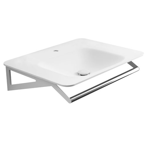 Corian®-Waschbecken - B46CMM16 - PONTE GIULIO - Wand / Stein / Edelstahl