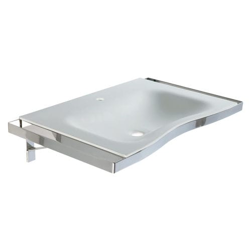 Corian®-Waschbecken - B46CNM05 - PONTE GIULIO - Wand / Stein / Edelstahl
