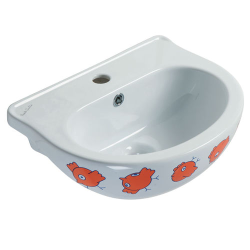 Wand-Waschbecken - B44CMD02 - PONTE GIULIO - Porzellan / für Kinder / gebogen