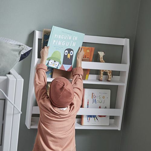 Wandmontiertes Bücherregal - 167-01W - LIFETIME Kidsrooms - modern / Kiefer / weiß