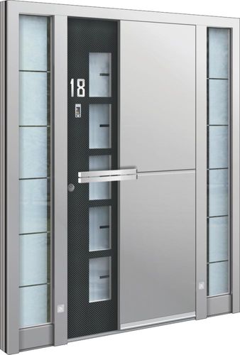 Eingangstür - AA 220 - INOTHERM - Glas / Aluminium / Edelstahl