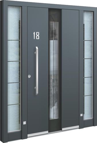 Eingangstür - AA 230 - INOTHERM - Glas / Aluminium / Edelstahl