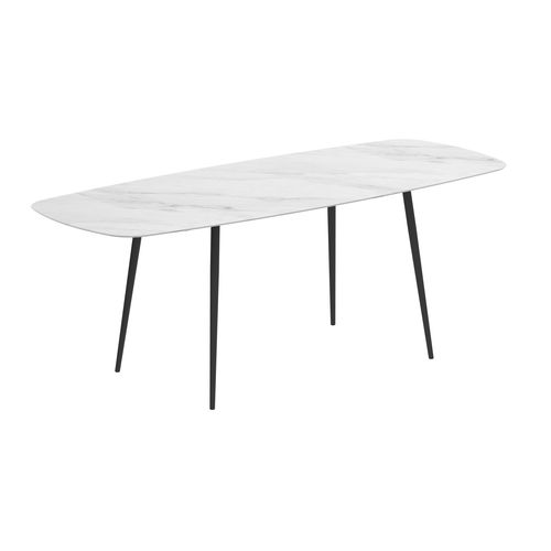 Moderner Stehtisch - STYLETTO - Royal Botania - Teakholz / Keramik / Gestell aus Aluminium