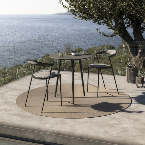 Moderner Barstuhl - STYLETTO - Royal Botania - für Außenbereich / Stoff / Gestell aus Aluminium