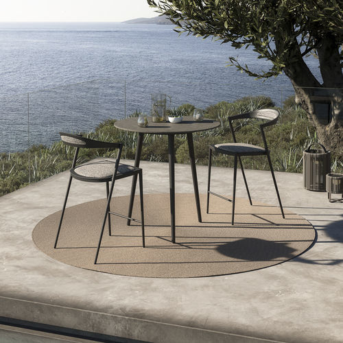 Moderner Stehtisch - STYLETTO - Royal Botania - Teakholz / Keramik / Gestell aus Aluminium