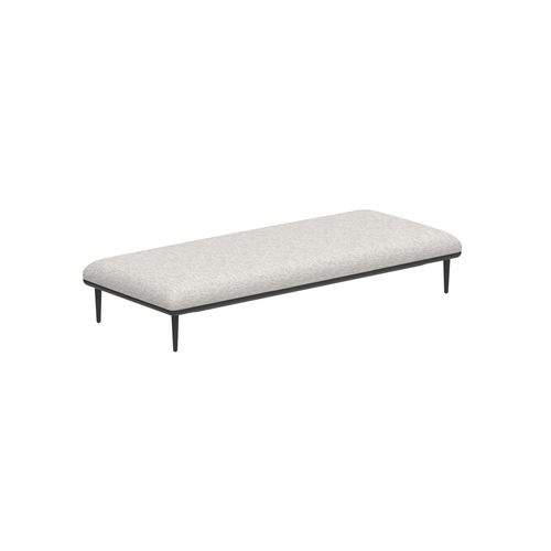 Moderne Polsterbank - STYLETTO - Royal Botania - Stoff / Gestell aus Aluminium / Aluminium