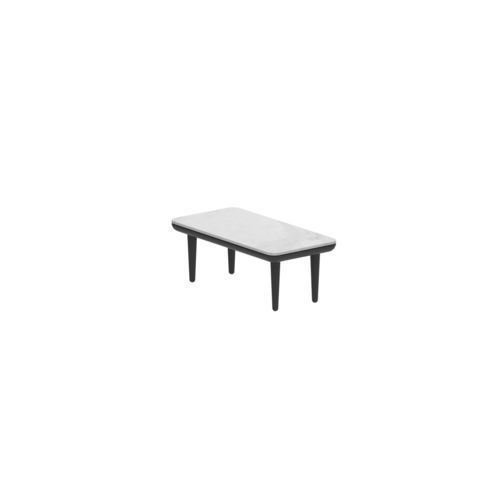 Moderner Couchtisch - STYLETTO - Royal Botania - Teakholz / Keramik / Gestell aus Aluminium